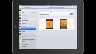 iPad les 6 iPad voor senioren hoe kan ik de helderheid en achtergrond instellen [upl. by Eelanej]