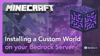 How to Upload a Custom World on your Bedrock Server  Minecraft Bedrock [upl. by Glassco]