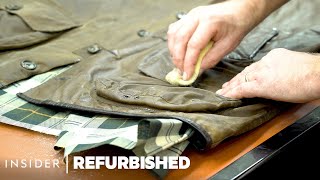 How Barbour Jackets Are Professionally Restored  Refurbished [upl. by Htesil]