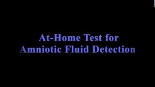 The action of a selftest for rupture of membranes [upl. by Rudman]