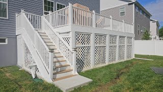 Under Deck Shed  Maximixe yard space with shed under the deck shed outdoorstorage deck [upl. by Trask206]