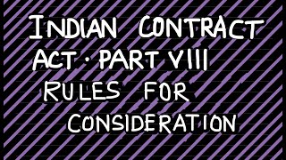 Indian Contract Act 1872  Rules for Consideration cmafoundation cmainter [upl. by Yeuh]