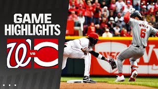 Nationals vs Reds Game Highlights 32824  MLB Highlights [upl. by Dirk]