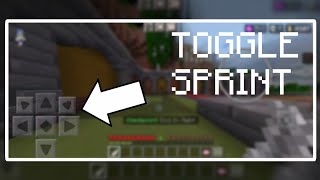 How to get Toggle sprint in Minecraft Pocket Edition [upl. by Verene242]