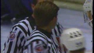 Kerry Fraser doesnt call Wayne Gretzkys high stick original CBC feed [upl. by Brose]