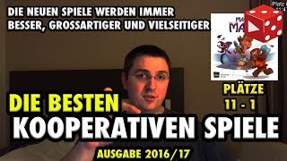 Die besten aktuellen kooperativen Spiele ● Plätze 10  1 ● Ausgabe 201617 [upl. by Aubry]