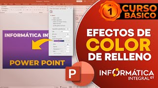 EFECTOS DE COLOR  Curso de Power Point Básico [upl. by Rimidalb]