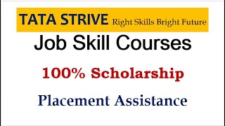 TATA Strive  free Job Skill Courses [upl. by Maryanne]