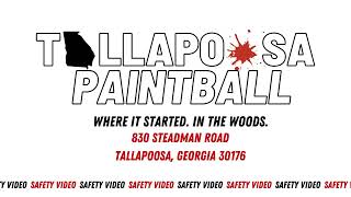 Tallapoosa Paintball Safety Video [upl. by Mahon]