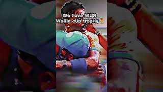 It took 11 years for trophy 🏆 🥹 gusainfamilyandvlogs2064 cricket worldcup [upl. by Aneej]