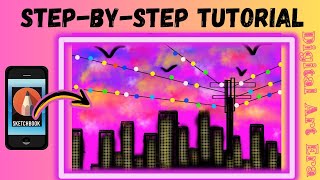 Digital Painting in Sketchbook  StepbyStep Tutorial [upl. by Attennod]