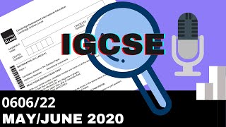 IGCSE Add Math May June 2020 Paper 22 060622 [upl. by Warms]