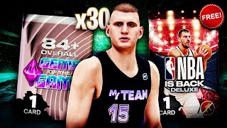 OPENING FREE DIAMOND NBA IS BACK  30 GoTG Packs in NBA 2K25 MYTEAM ARE THESE WORTH IT [upl. by Read858]