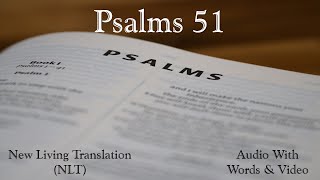 Psalms 51  New Living Translation NLT Audio Bible [upl. by Enirual]