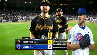 Cubs vs Pirates  Pirates Secure 53 Victory  MLB [upl. by Thorlie]