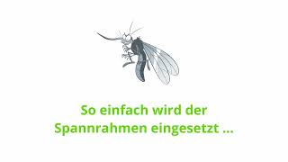 Fliegengitter von fliegengitterdirektde  so einfach wird der Spannrahmen eingesetzt [upl. by Gettings]