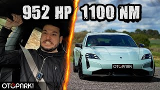 YENİ Porsche Taycan Turbo S  952 beygirlik elektrikli canavar  Otoparkcom [upl. by Enelav]