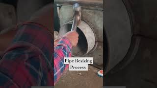 Welded Pipe For Resizing Process 3 ERW  youtubeshorts  welding  pipeline  pipelinework [upl. by Hoenack991]