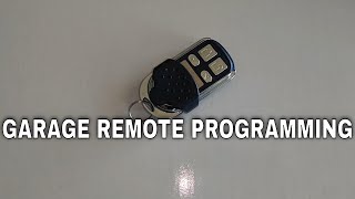 Garage door remote  How to program a replacement [upl. by Nebur370]