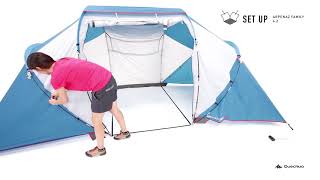 Monter sa tente  Je tent Arpenaz Family 42 opzetten  Quechua  Decathlon [upl. by Ludly]