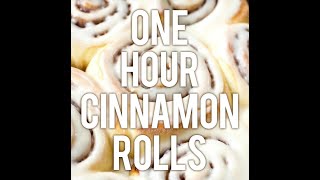 EASY 1 Hour Cinnamon Rolls Recipe [upl. by Acimat388]