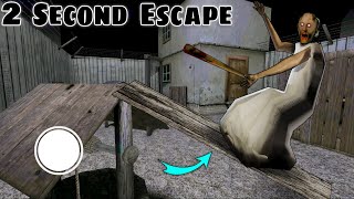 2 Second Escape from Granny Chapter 1 with Tips and Tricks by Game Definition Hindi New Update 2 3 [upl. by Jaella42]