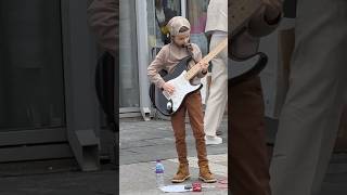 Busking Guitar Solo  reggae guitar 8yearsold music soul vibes manchester saturday talent [upl. by Alyag574]