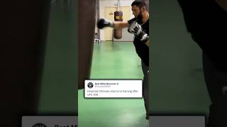 Khamzat Chimaev back in the gym after Robert Whittaker fight [upl. by Leerzej550]