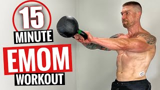 15 Minute Kettlebell EMOM Boost endurance and torch calories fast [upl. by Ennael]