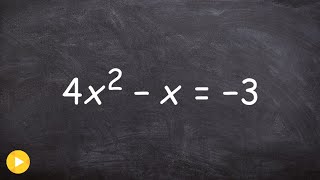 How to find the discriminant of a quadratic and label the solutions [upl. by Hills]