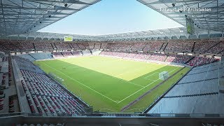 So sieht das neue FußballStadion für den SC Freiburg aus  badenfm [upl. by Llehsim]