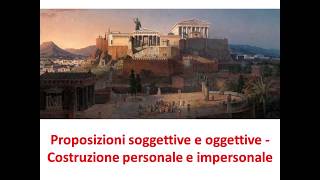 Videolezione su costruzione personale e impersonale  greco  IV G [upl. by Llyrrad]