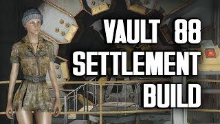 Vault 88 quotLivedInquot Settlement Build  A Tour of My Vault [upl. by Nadeau562]