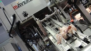 Automatic Chicken Breast Deboning Robot DigInfo [upl. by Airbmac]