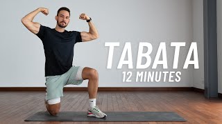 12 MIN TABATA HIIT  Full Body Cardio Workout for Fat Burn No Equipment No Repeat [upl. by Yenrab11]