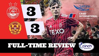 Aberdeen 33 Motherwell FullTime Review Show [upl. by Angelico522]