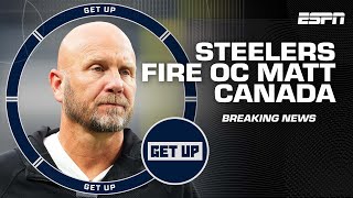 Steelers fire offensive coordinator Matt Canada  Get Up [upl. by Eimareg]