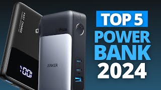 TOP 5 MEJORES POWER BANK 2024  MEJORES BATERÍAS PORTATILES 2024 [upl. by Haiasi]