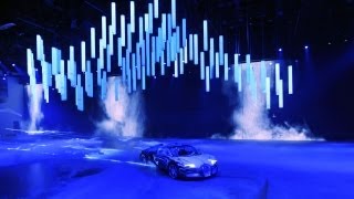 tubular bells  kinetic light installation with DMX winch control  Bugatti  IAA  Frankfurt [upl. by Ibrek]