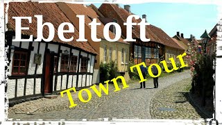 Ebeltoft Djursland Denmark Town Tour walking and cycling GoPro [upl. by Otrevire85]