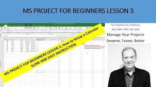 How to setup a calendar and insert holidays in MS Project for beginners [upl. by Sierra216]