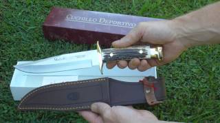 Muela Stag amp Brass Bowie Knife 298mm 00112 [upl. by Orfinger]