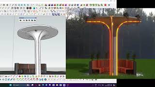 Vray Sketchup modelling tutorial  vray sketchup 2024 [upl. by Tongue52]