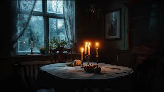 🔥 Relaxing Yule Witch Vibe Snowing Candle  Jazz music  Sleep Relax Study [upl. by Avir261]