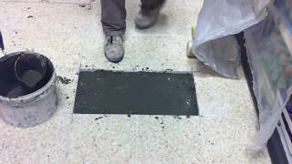 Repairing Terrazzo Floor Tiles [upl. by Nitaj]