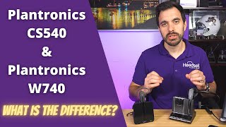 Plantronics CS540 and Plantronics W740 What is the Difference [upl. by Annocahs]