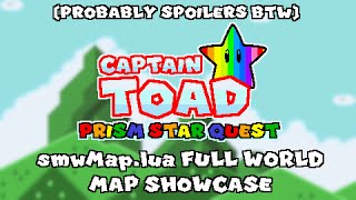 SMBX2 Beta 5 Captain Toad Prism Star Quest  FULL WORLD MAP SHOWCASE smwMaplua [upl. by Otinauj135]