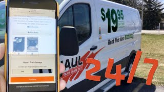 A full tour of UHaul’s selfservice truck rental service UHaul Truck Share 247 [upl. by Natye]