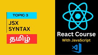 Jsx Syntax in React in Tamil [upl. by Harutak]