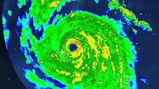 2024 Hurricane Beryl  Barbados Radar Animation [upl. by Yllaw]